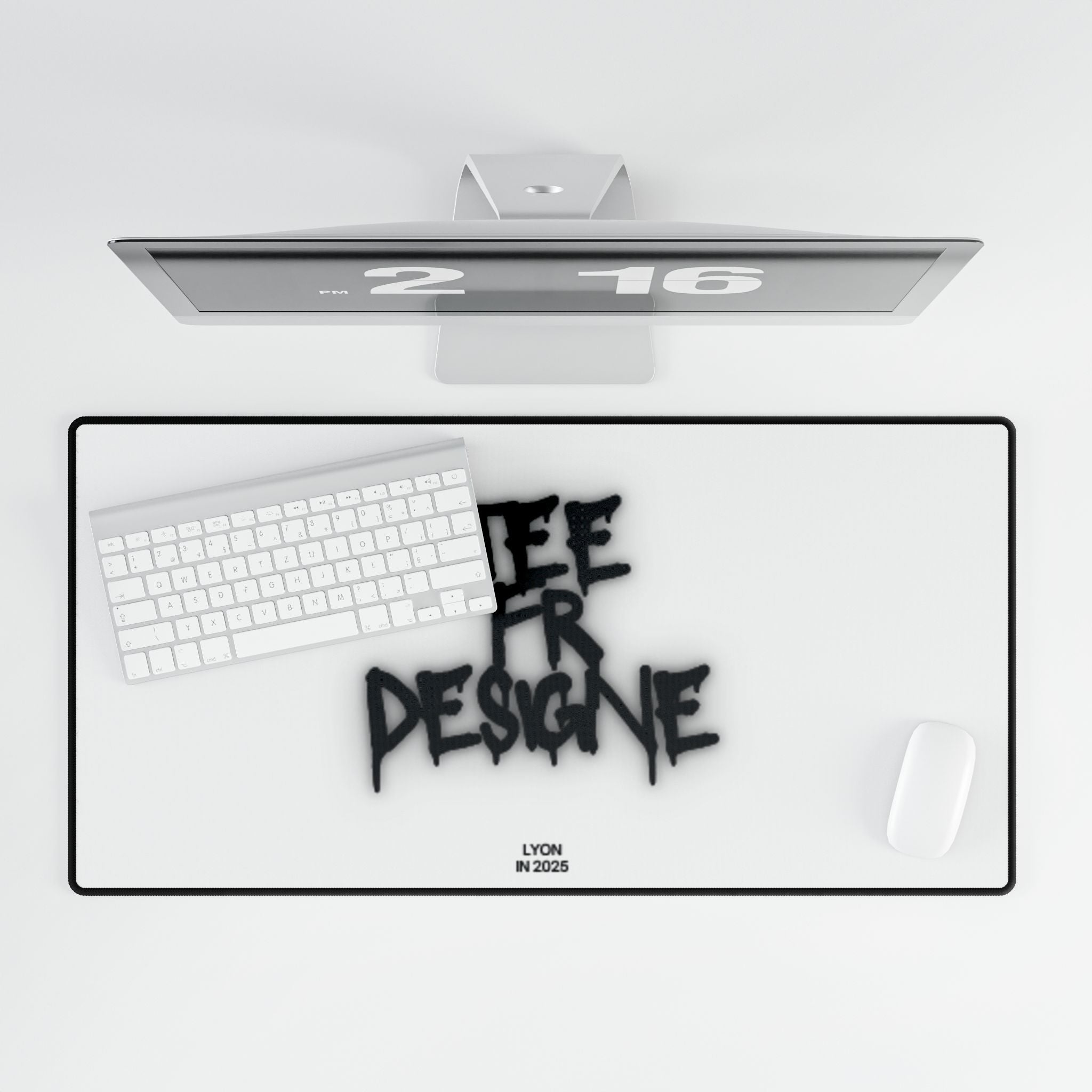 Stylish Graffiti Desk Mat - Modern and Sleek Workspace Decor