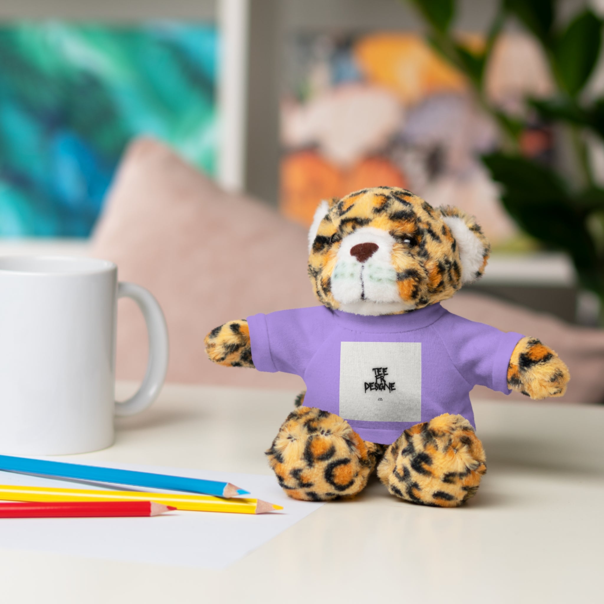 Ours en peluche avec t-shirt - Cadeau en peluche personnalisé