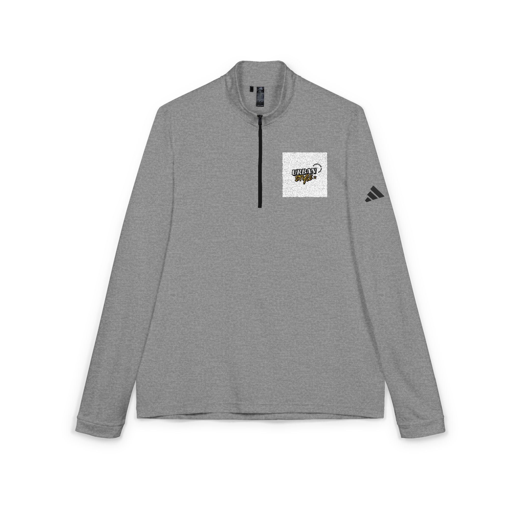 Pull adidas Quarter-Zip brodé - Veste de performance blanche avec logo sur la poitrine