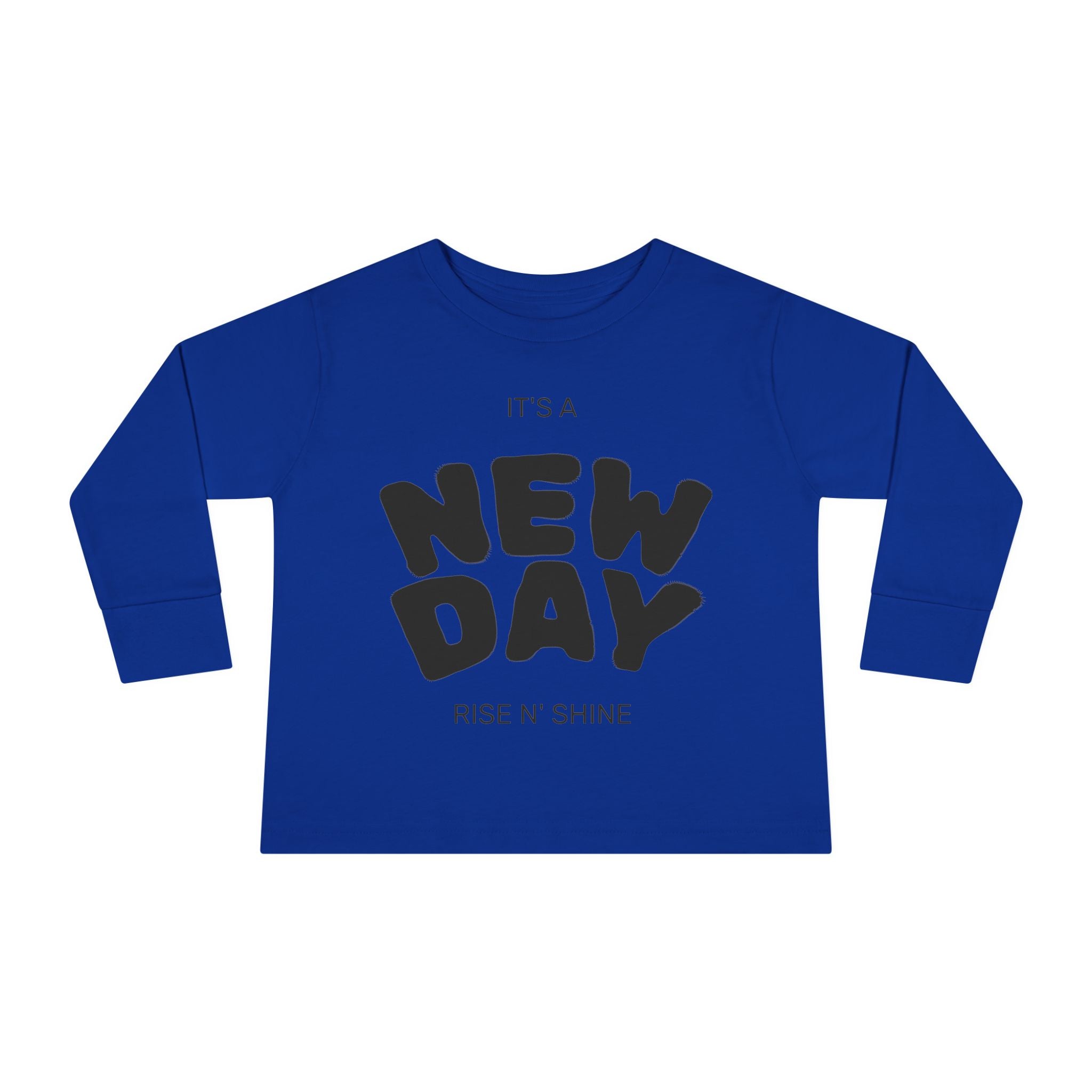 Adorable Toddler Long Sleeve Tee - "New Day" Rise & Shine Design