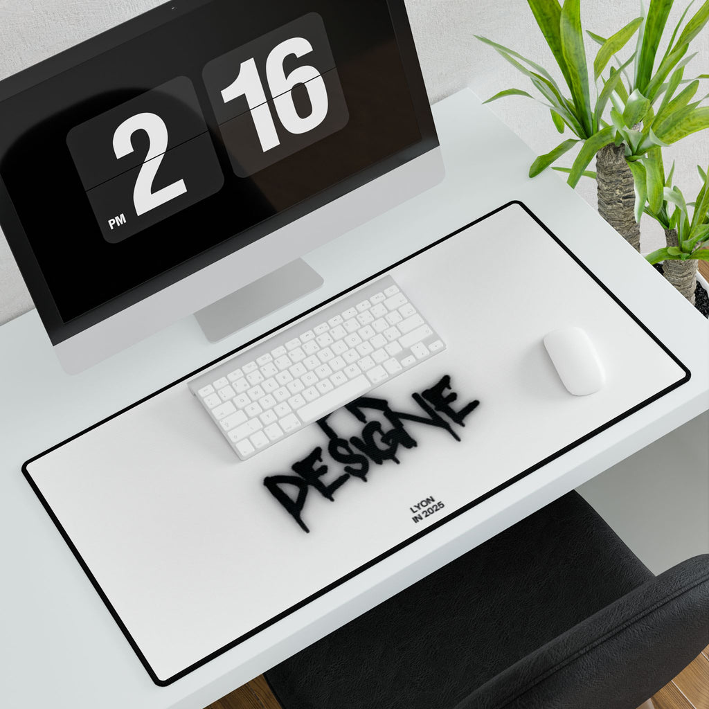 Stylish Graffiti Desk Mat - Modern and Sleek Workspace Decor