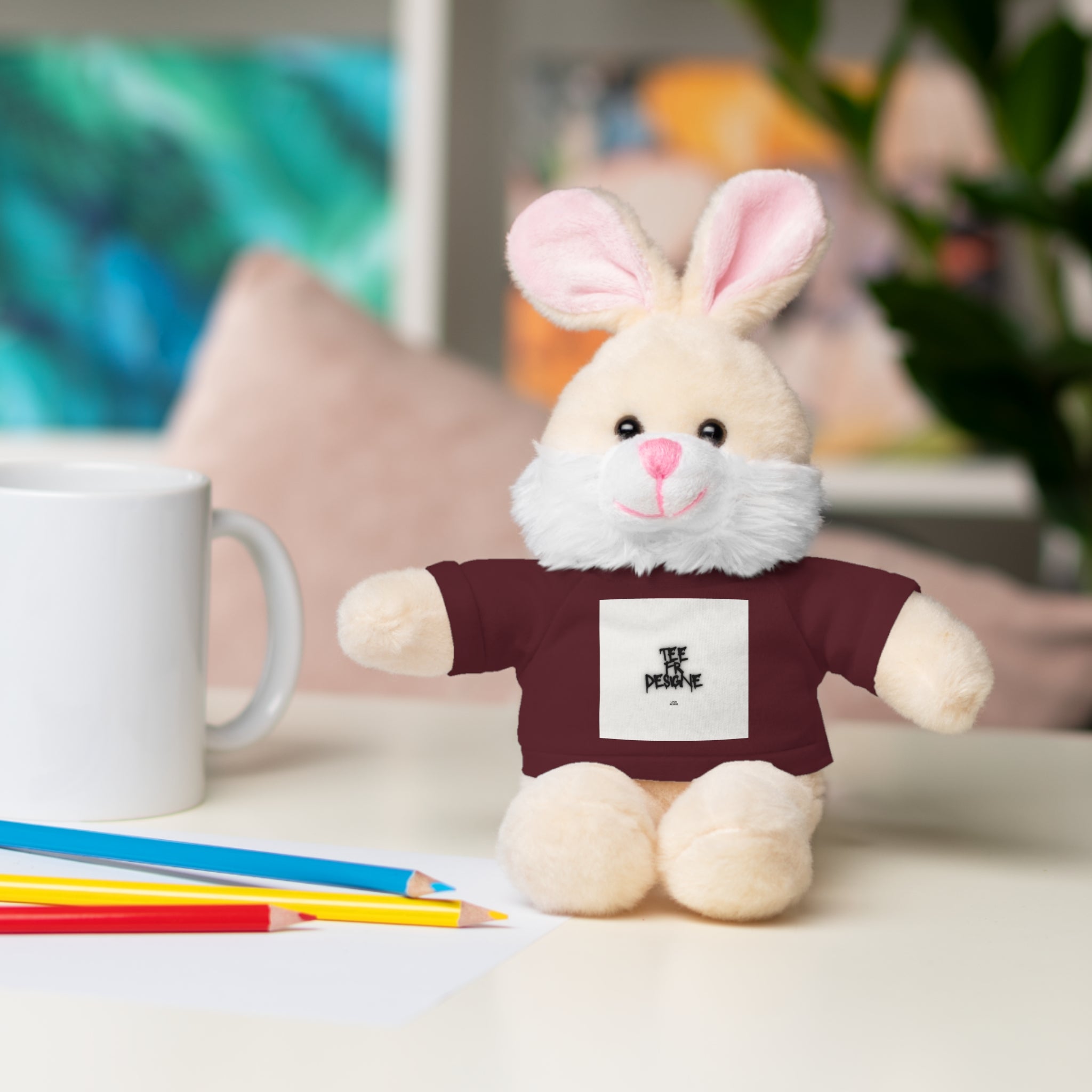 Ours en peluche avec t-shirt - Cadeau en peluche personnalisé