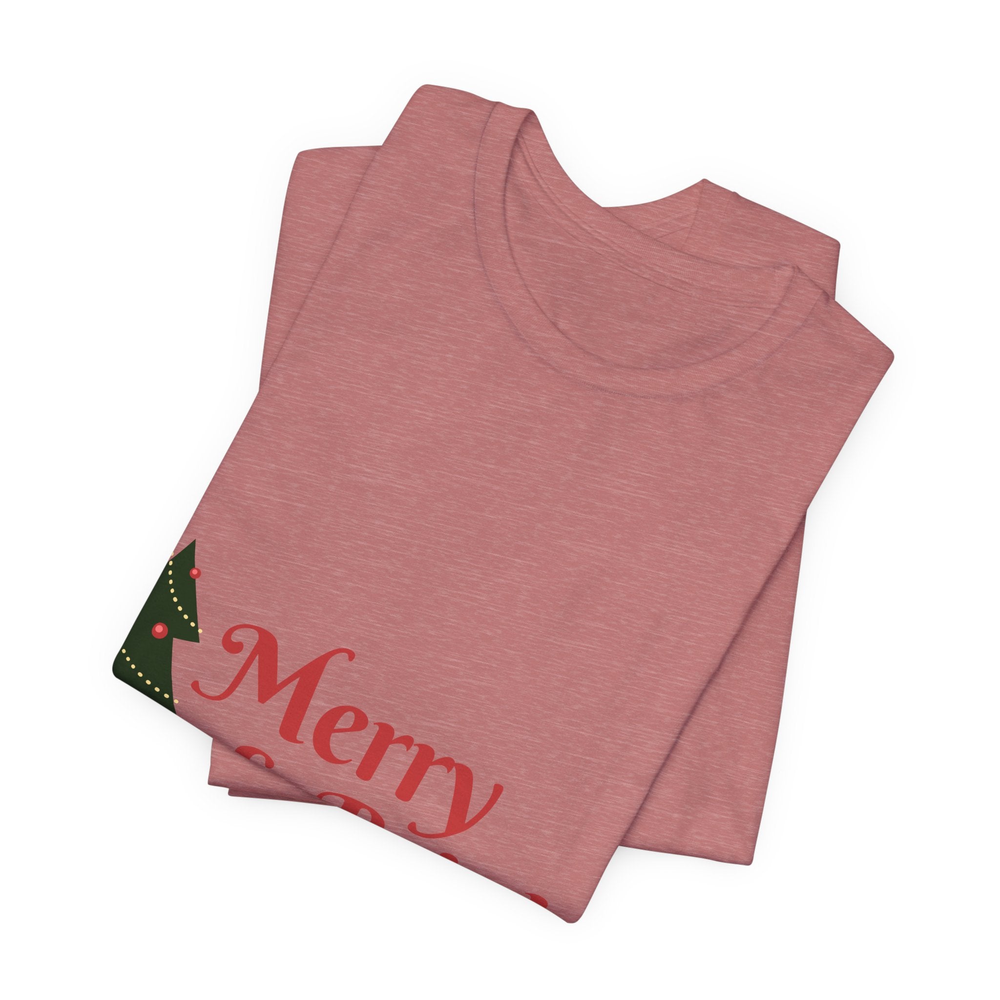 Tee de Noël joyeux et lumineux - T-shirt graphique d'arbre de vacances festif