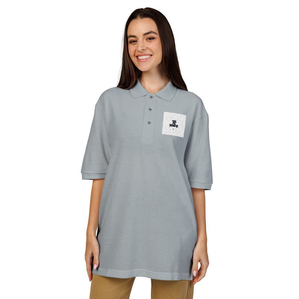 Embroidered Polo Shirt — Subtle Anchor Crest Chest Logo