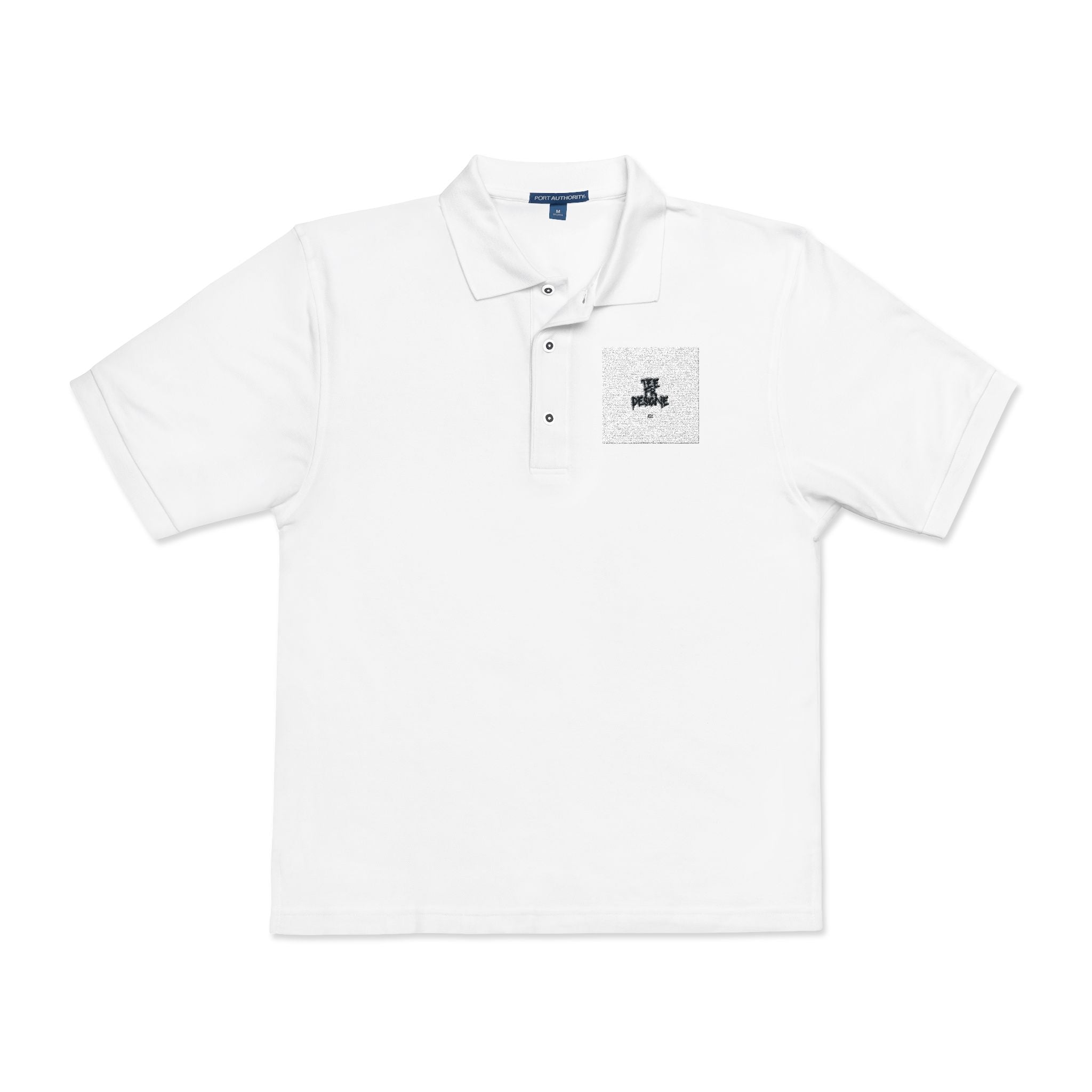 Embroidered Polo Shirt — Subtle Anchor Crest Chest Logo