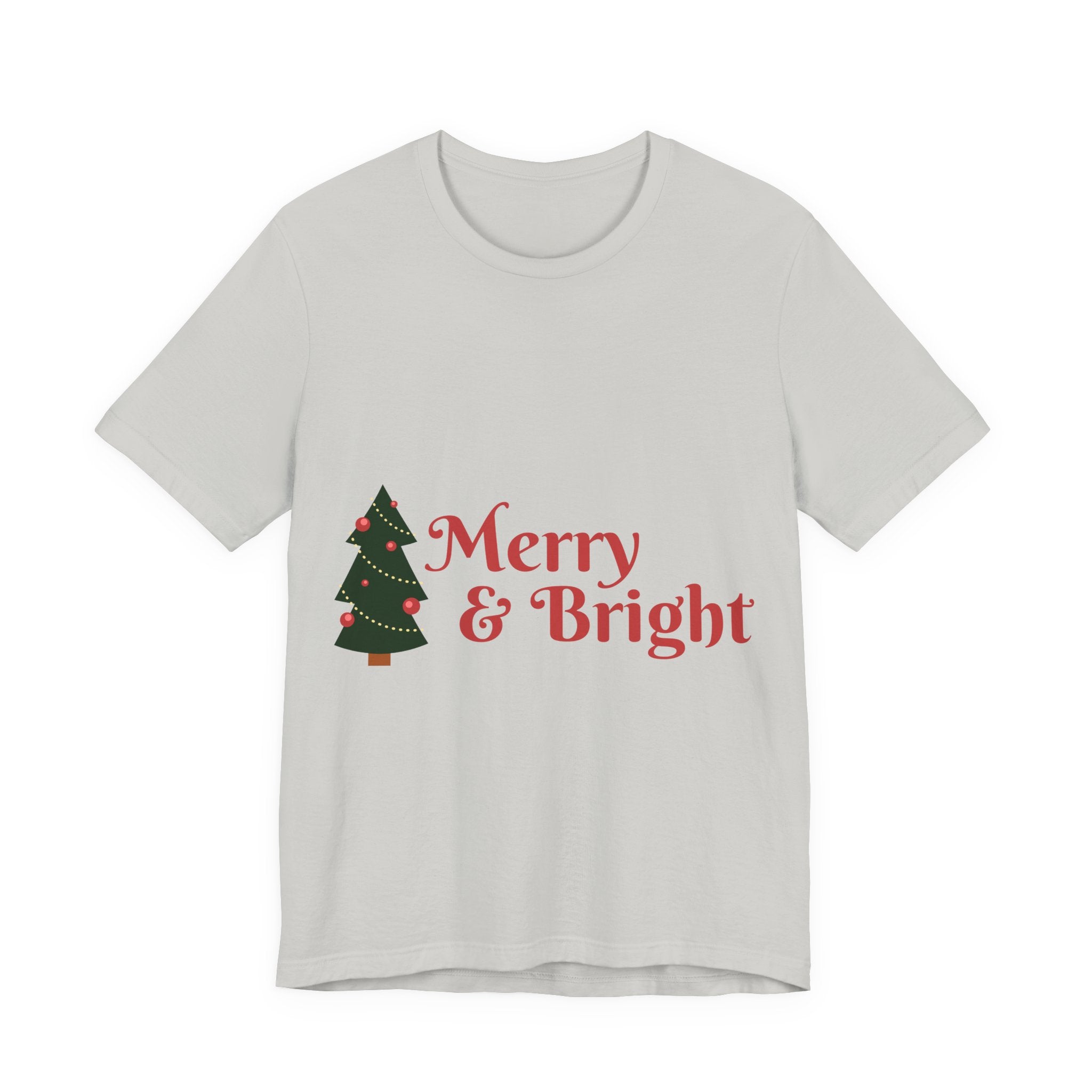 Tee de Noël joyeux et lumineux - T-shirt graphique d'arbre de vacances festif