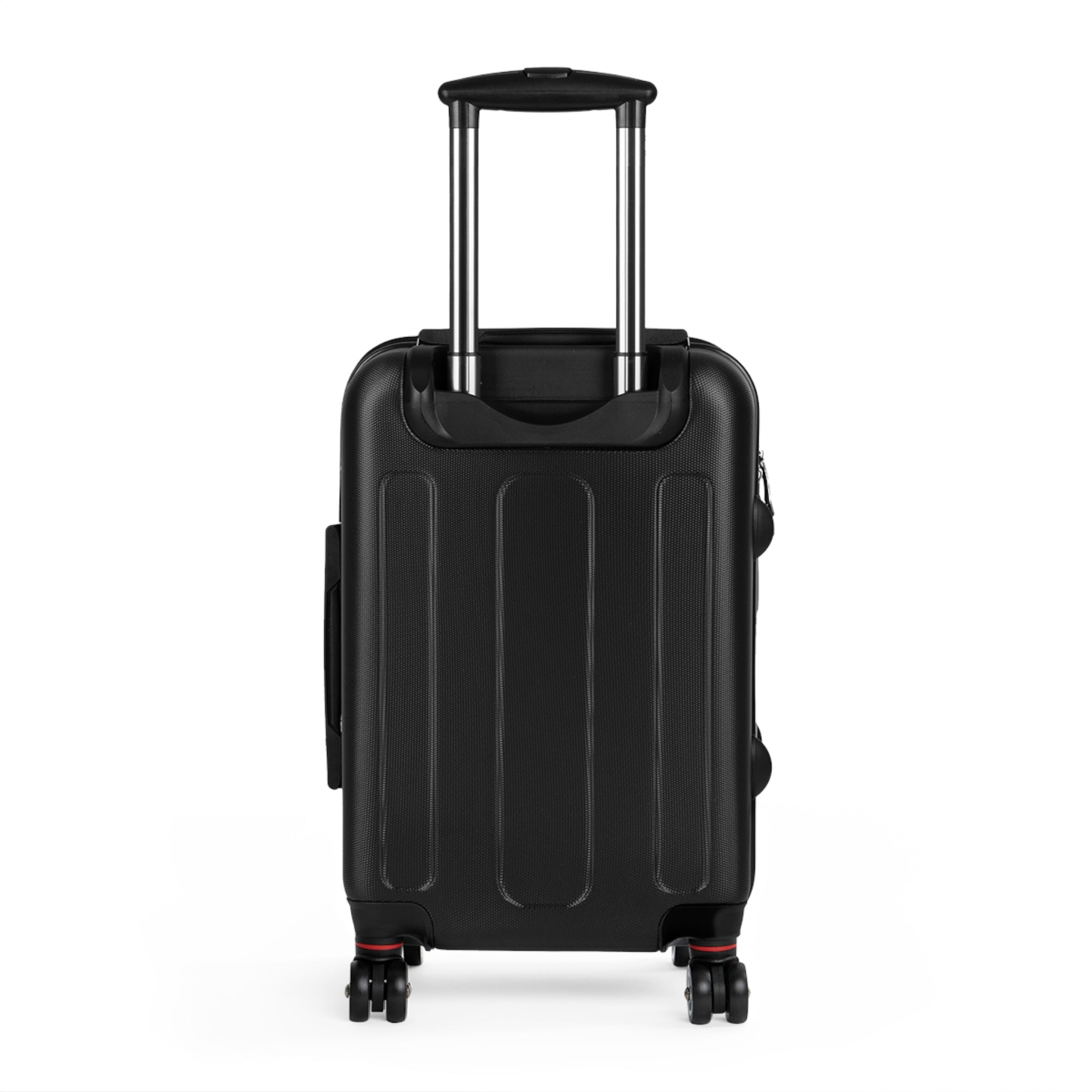Graffiti Logo Carry-On Suitcase — White Minimal Street Style Luggage