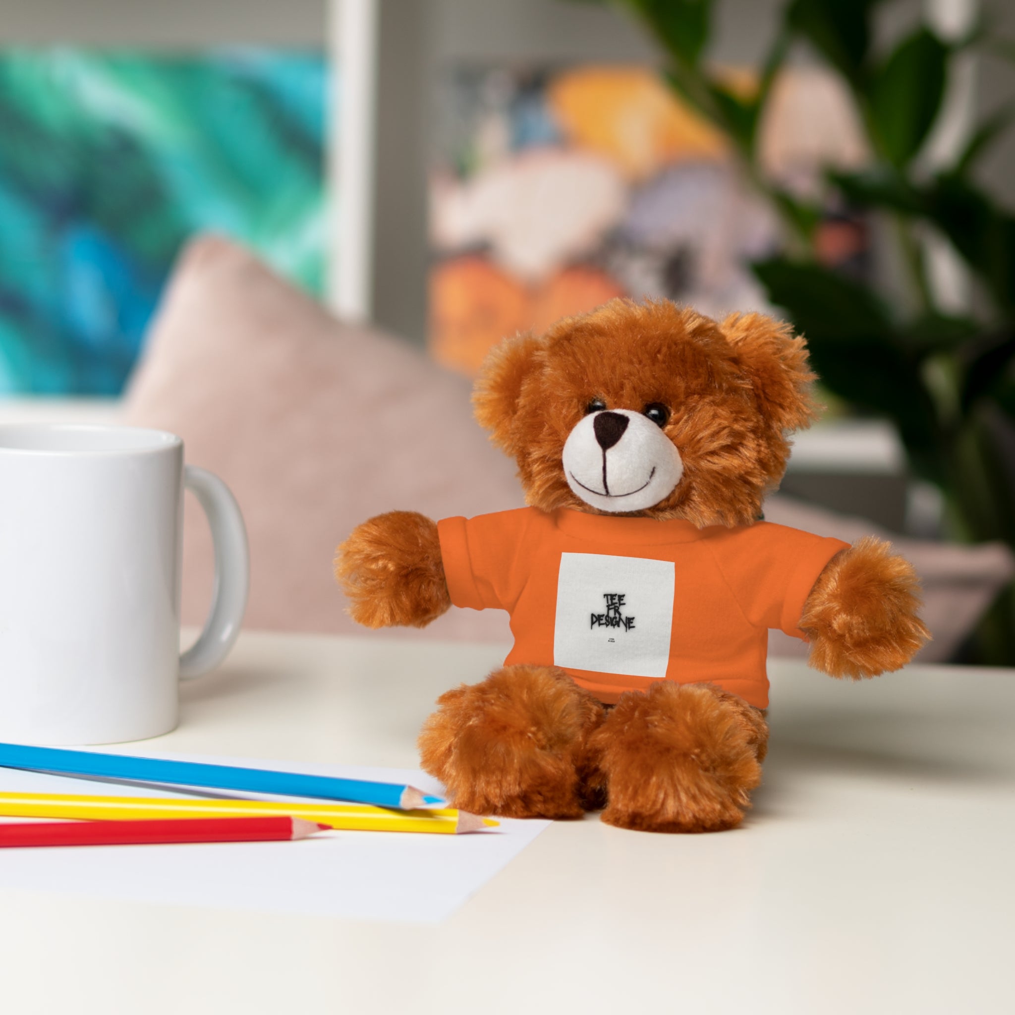 Ours en peluche avec t-shirt - Cadeau en peluche personnalisé