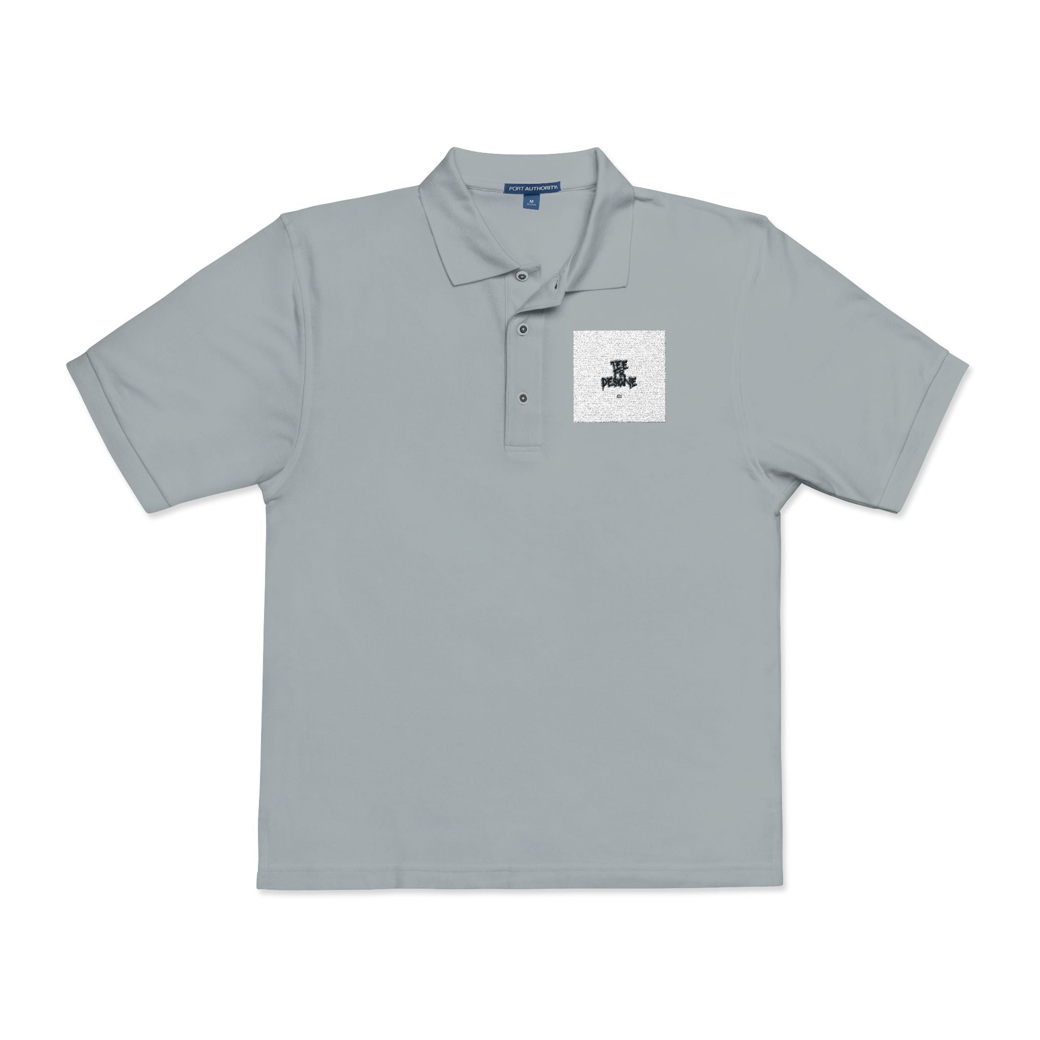 Embroidered Polo Shirt — Subtle Anchor Crest Chest Logo