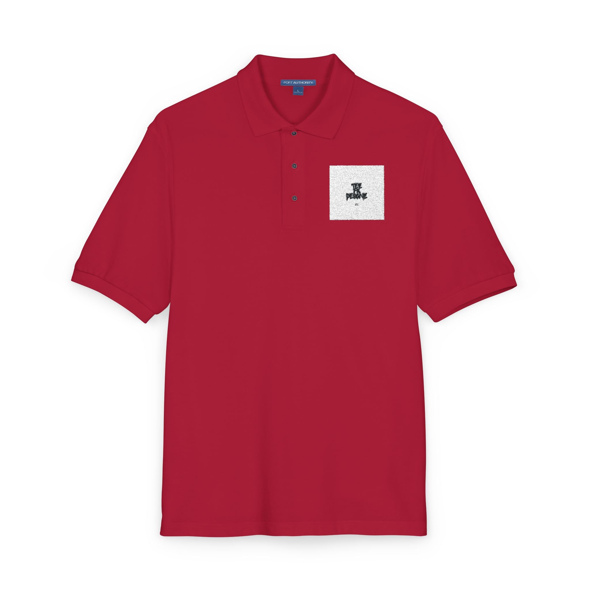 Embroidered Polo Shirt — Subtle Anchor Crest Chest Logo