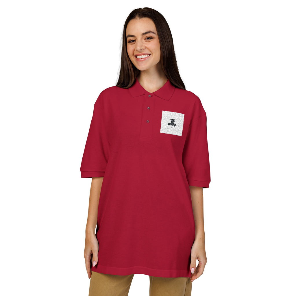 Embroidered Polo Shirt — Subtle Anchor Crest Chest Logo