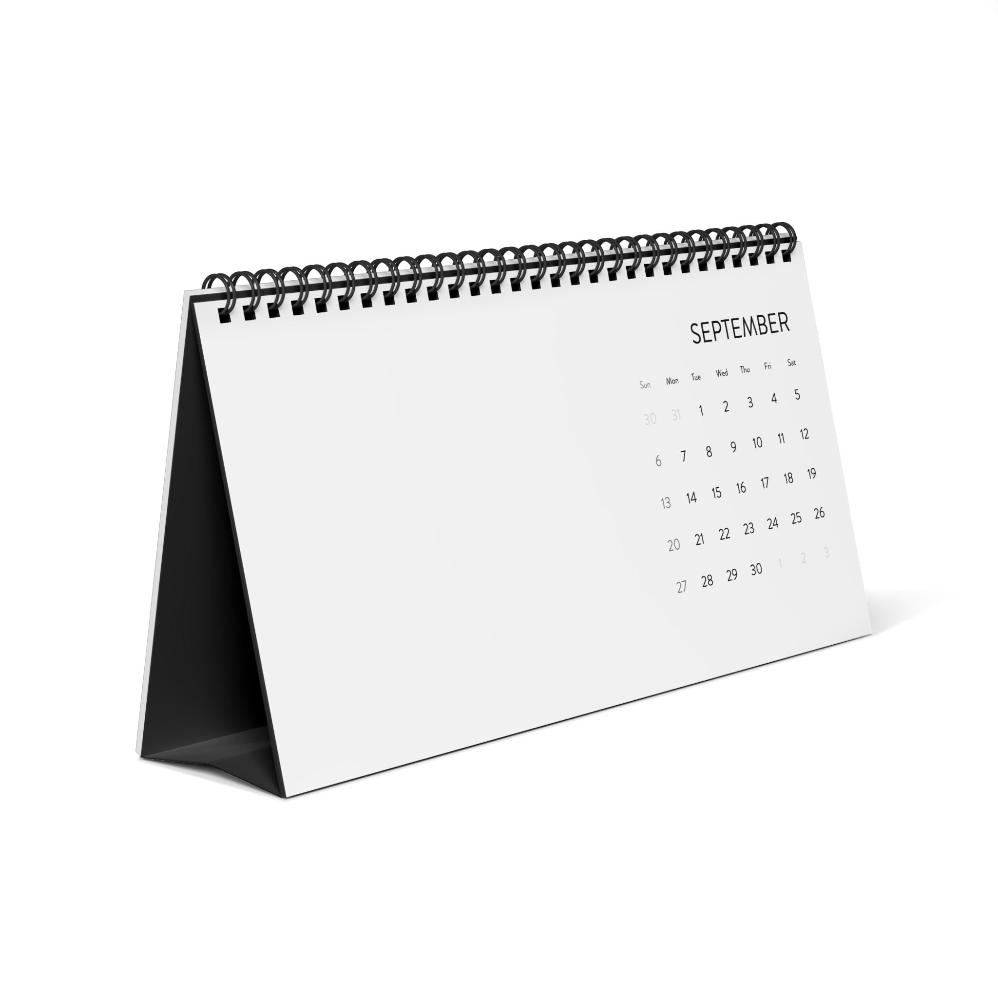 Calendrier de bureau minimaliste 2026 - Planificateur mensuel à grille (Tee Fr Designe)