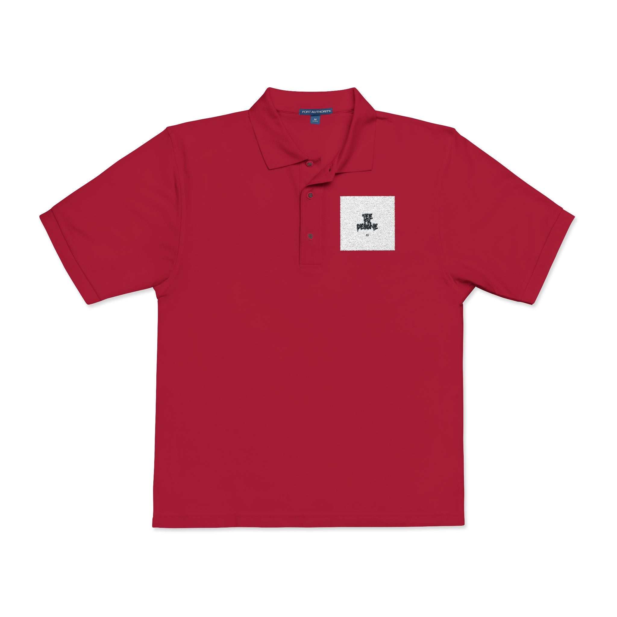 Embroidered Polo Shirt — Subtle Anchor Crest Chest Logo
