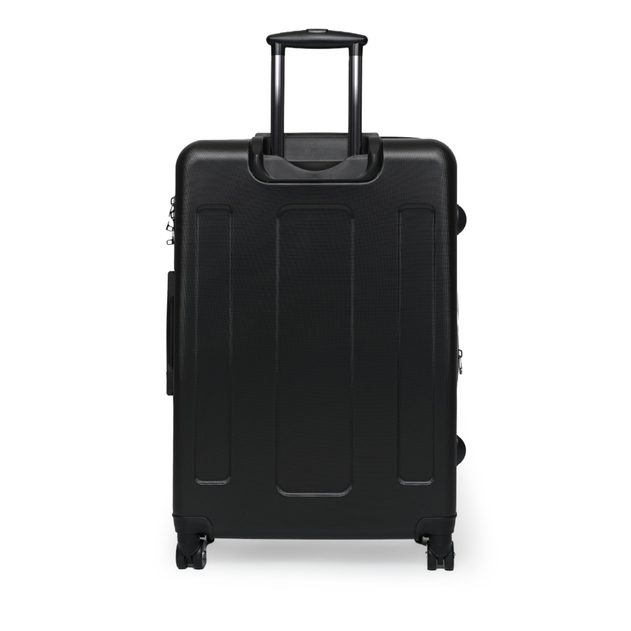 Graffiti Logo Carry-On Suitcase — White Minimal Street Style Luggage