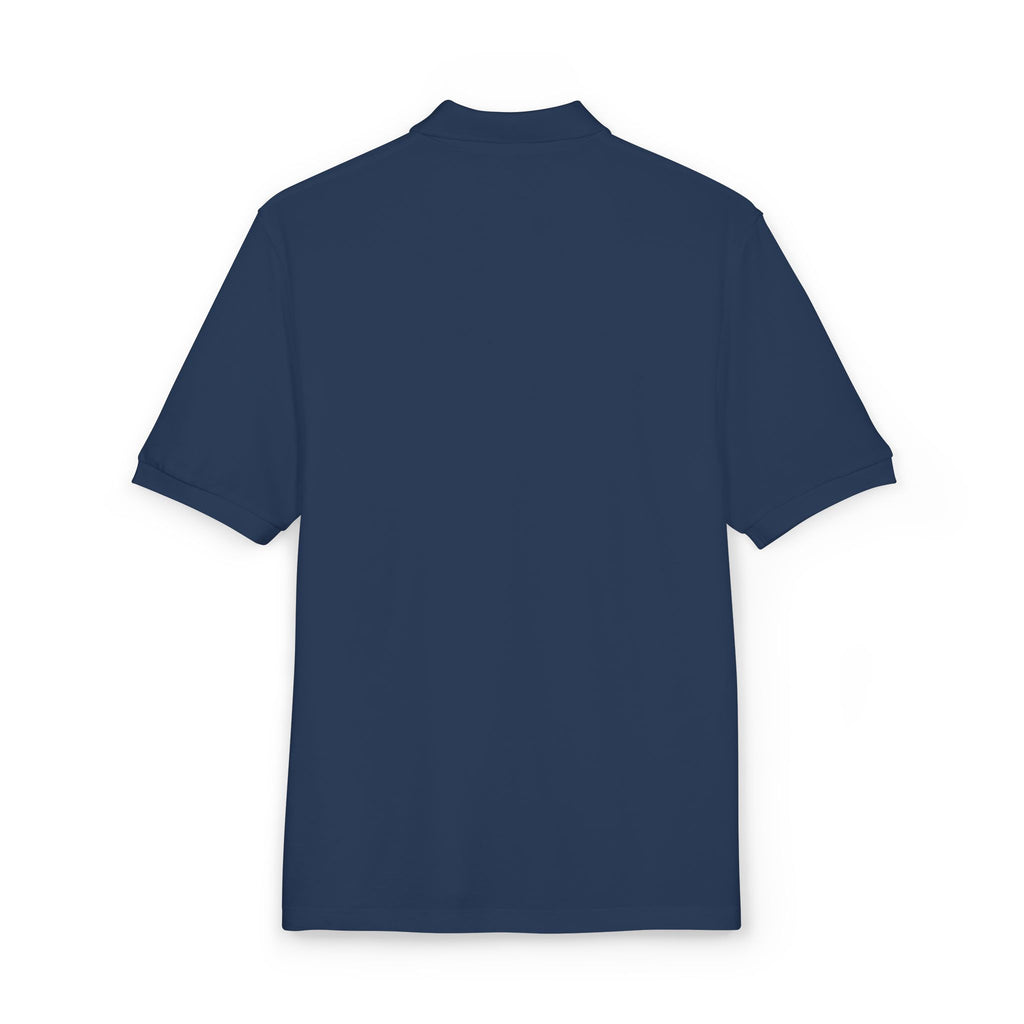 Embroidered Polo Shirt — Subtle Anchor Crest Chest Logo