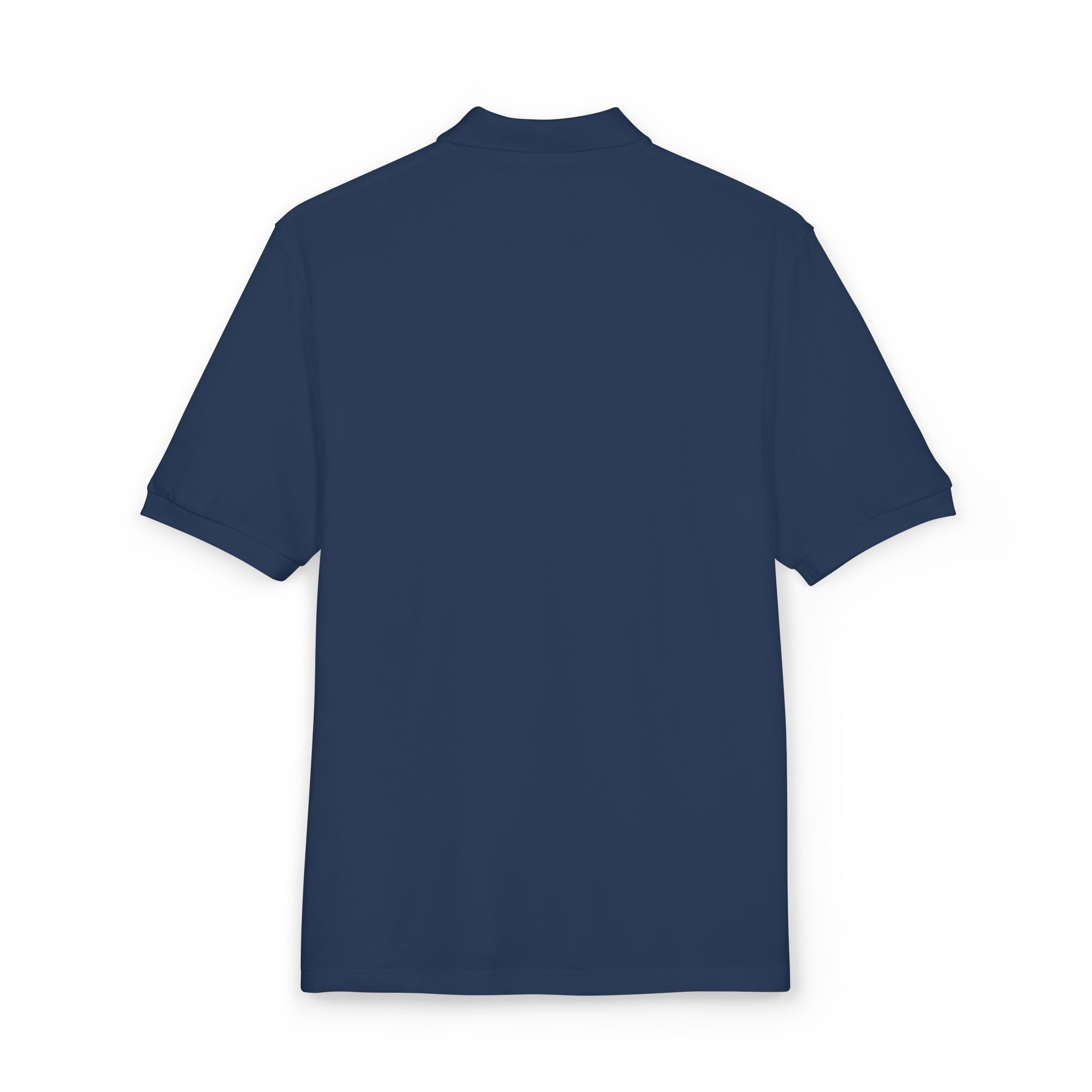 Embroidered Polo Shirt — Subtle Anchor Crest Chest Logo