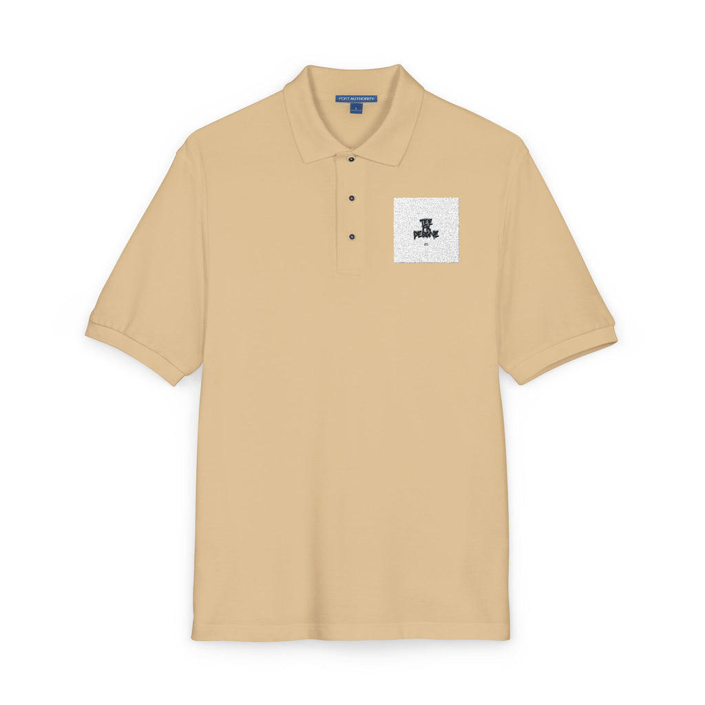 Embroidered Polo Shirt — Subtle Anchor Crest Chest Logo