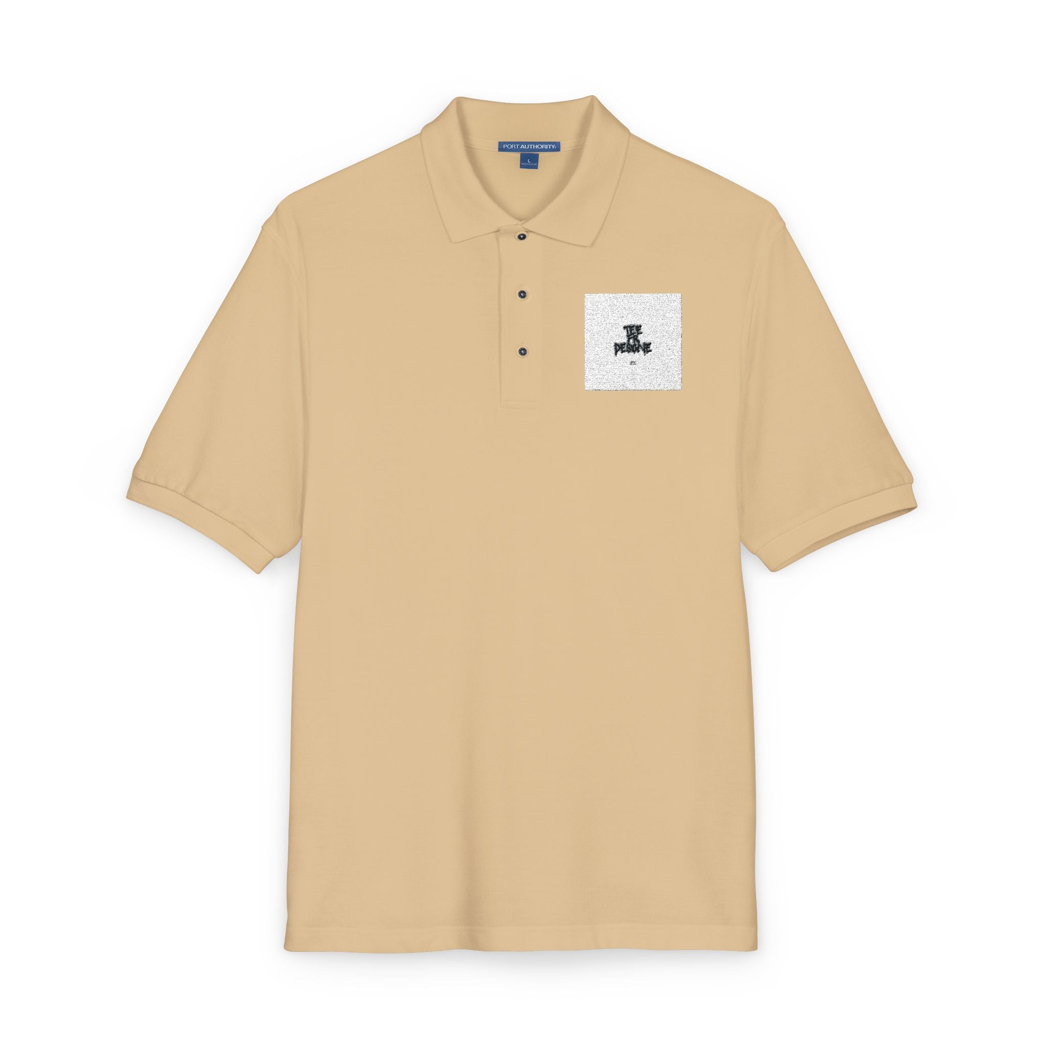 Embroidered Polo Shirt — Subtle Anchor Crest Chest Logo
