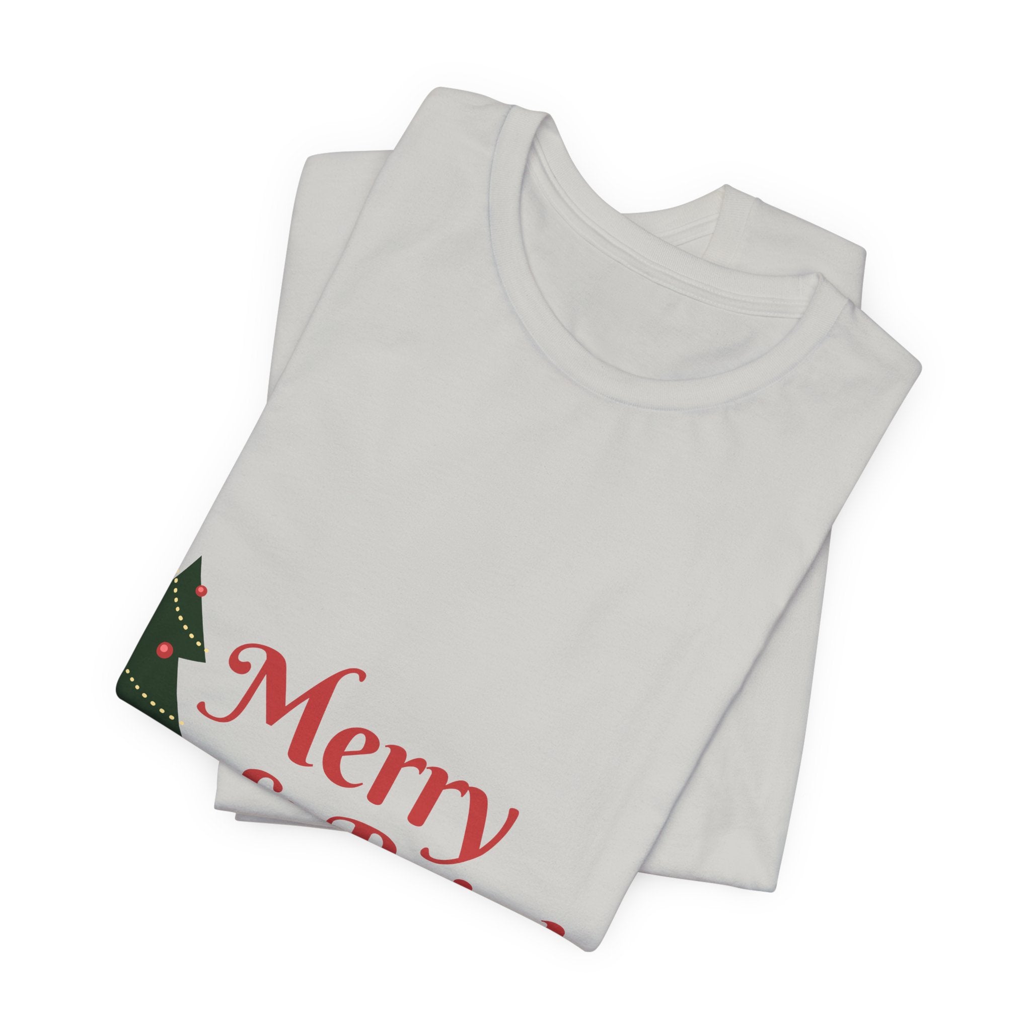 Tee de Noël joyeux et lumineux - T-shirt graphique d'arbre de vacances festif