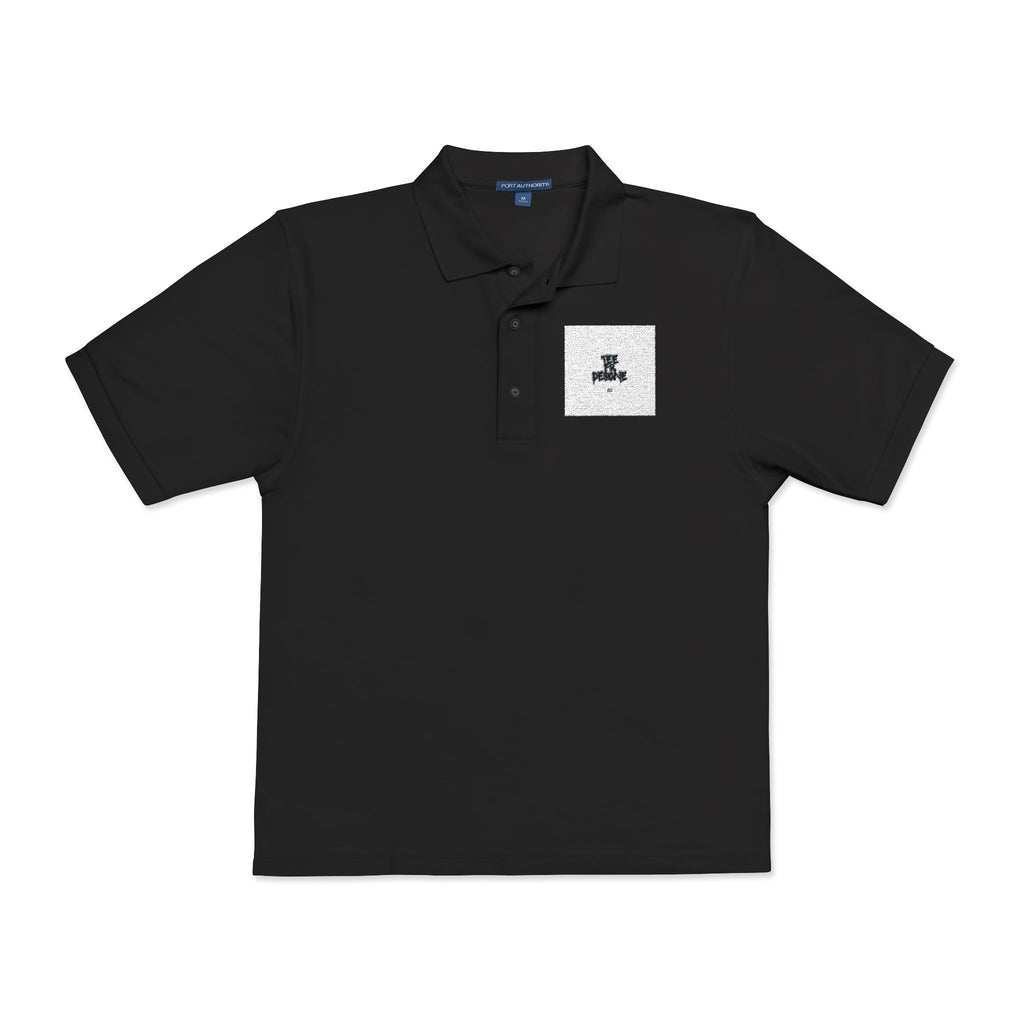 Embroidered Polo Shirt — Subtle Anchor Crest Chest Logo