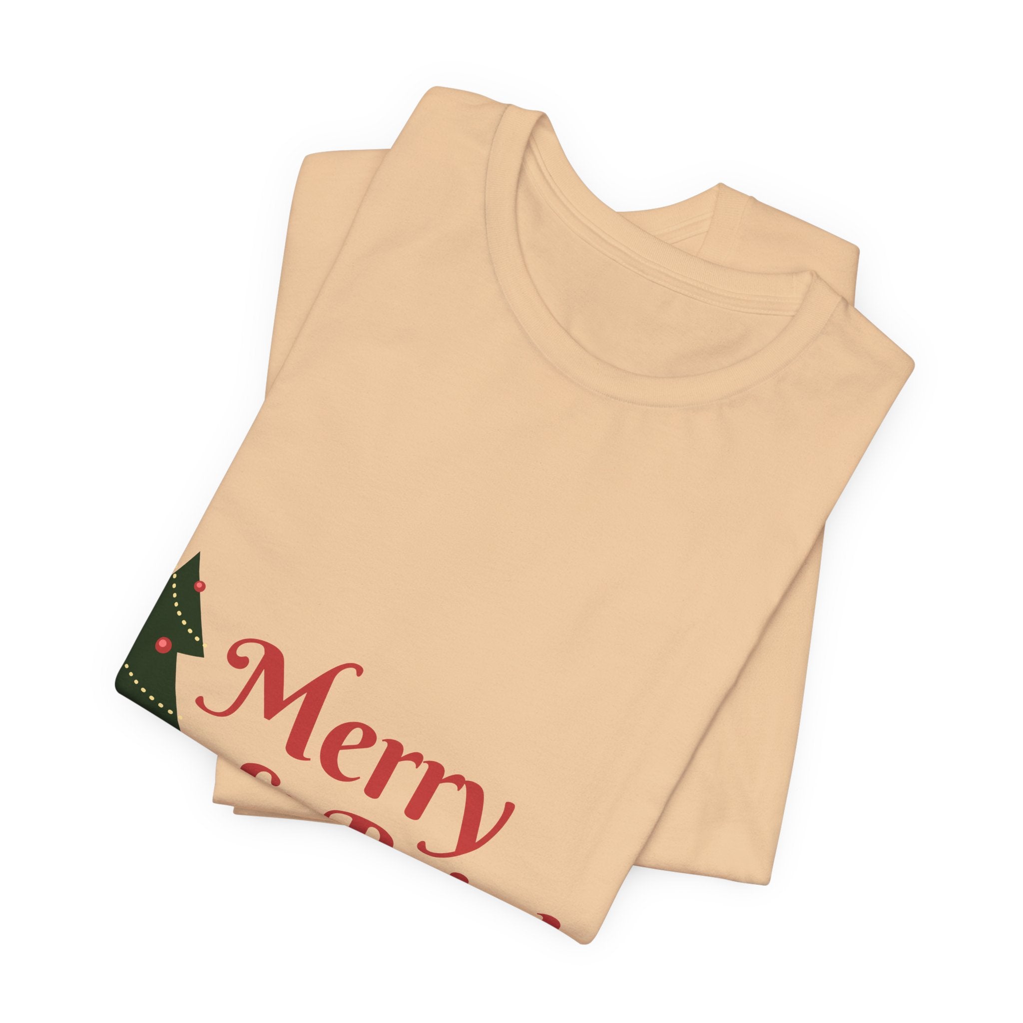 Tee de Noël joyeux et lumineux - T-shirt graphique d'arbre de vacances festif