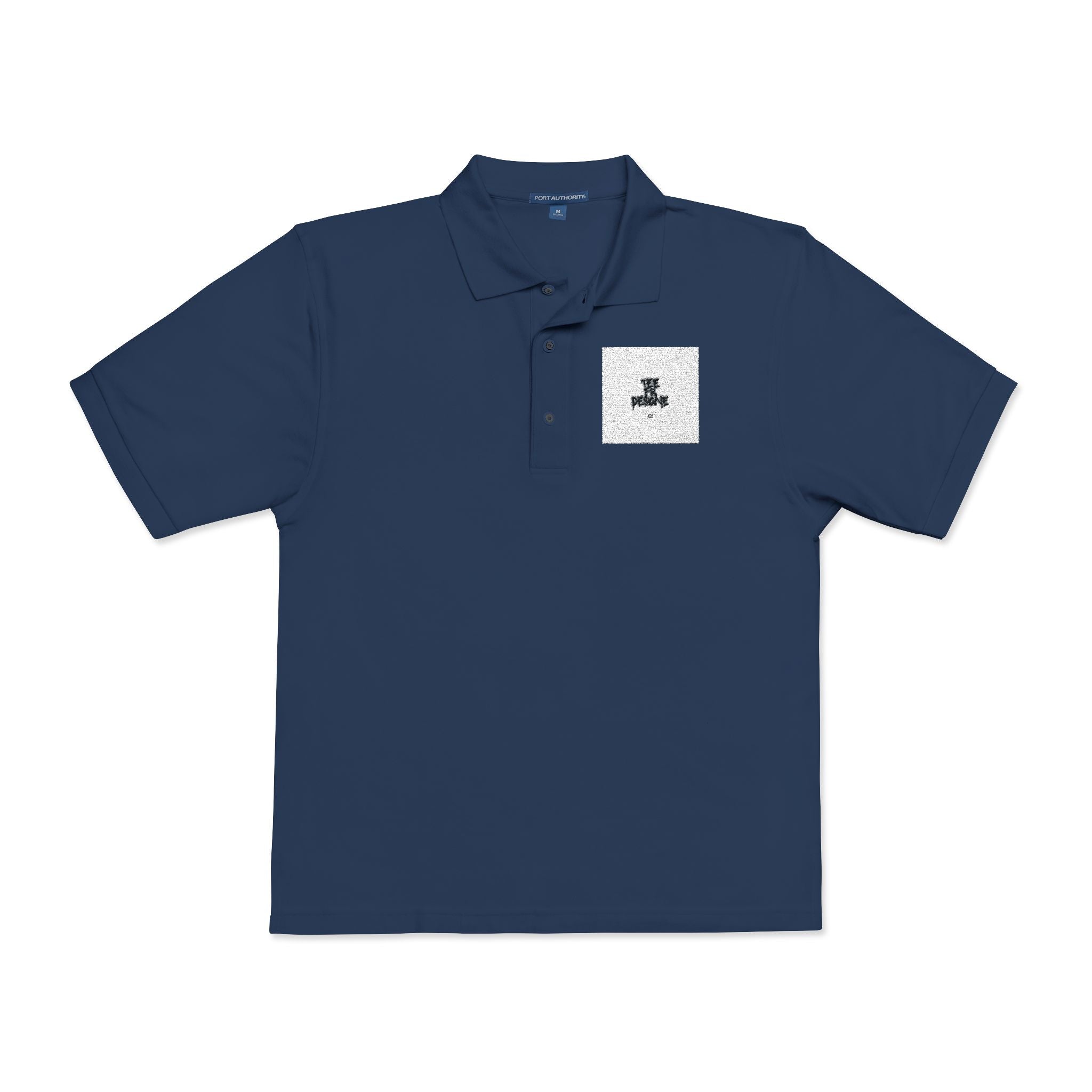 Embroidered Polo Shirt — Subtle Anchor Crest Chest Logo