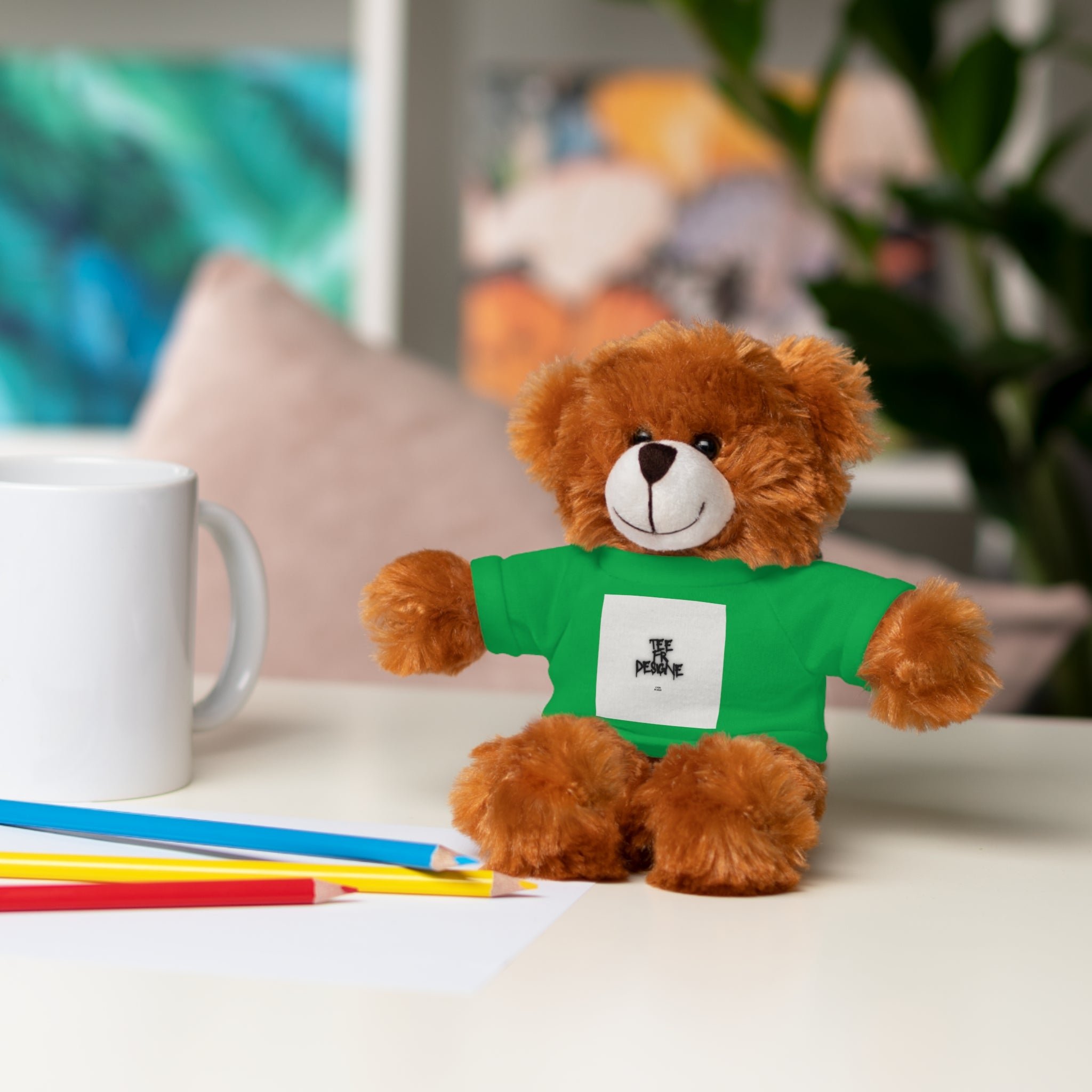 Ours en peluche avec t-shirt - Cadeau en peluche personnalisé