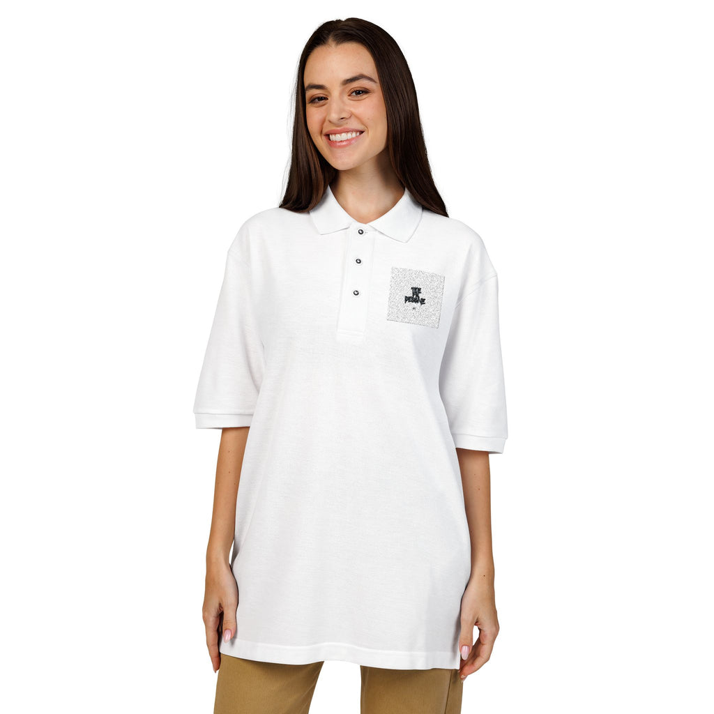 Embroidered Polo Shirt — Subtle Anchor Crest Chest Logo