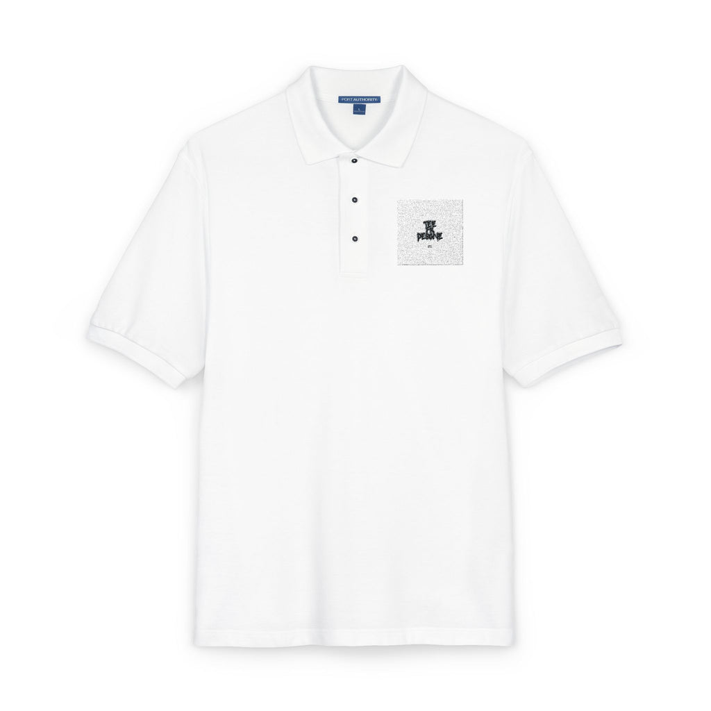 Embroidered Polo Shirt — Subtle Anchor Crest Chest Logo