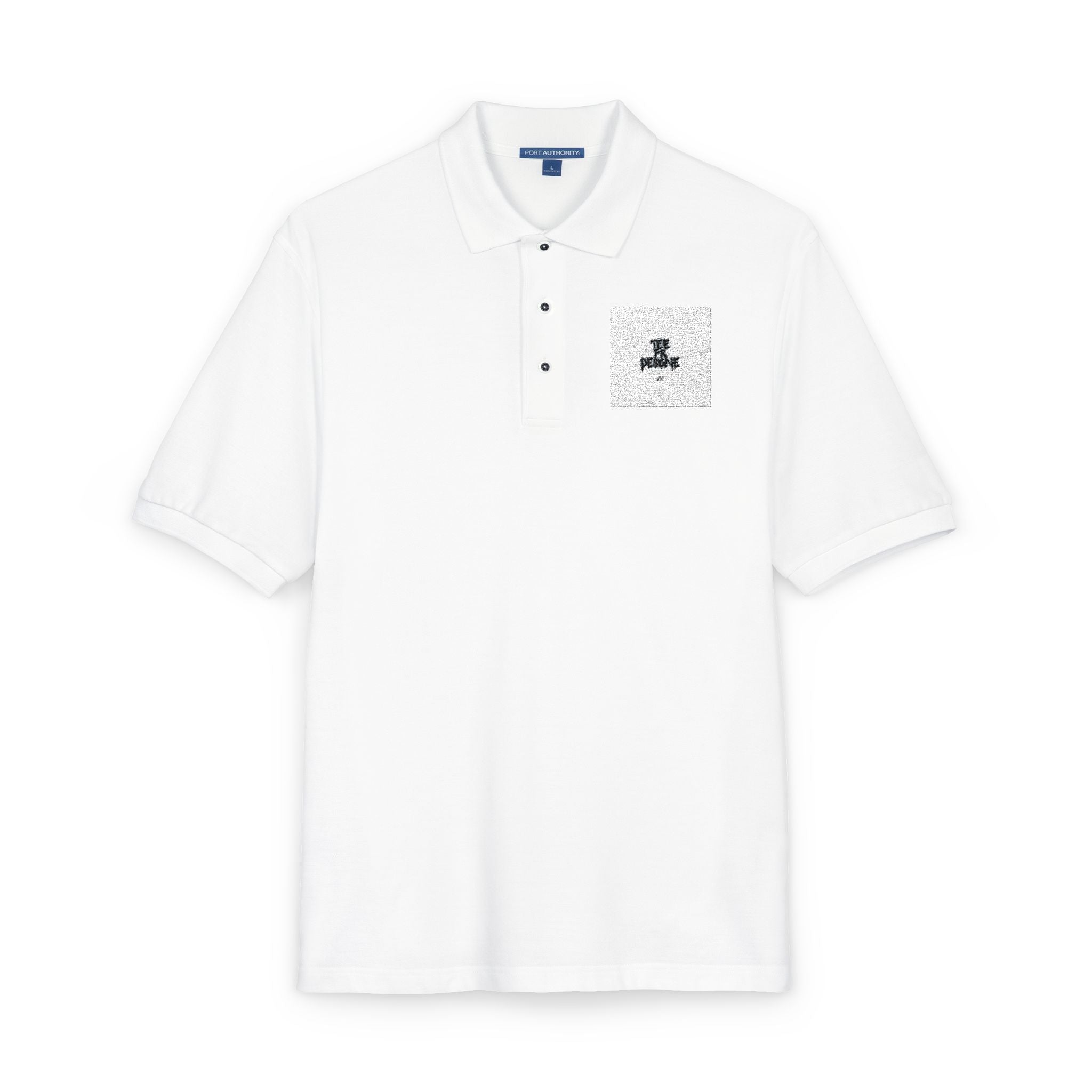 Embroidered Polo Shirt — Subtle Anchor Crest Chest Logo