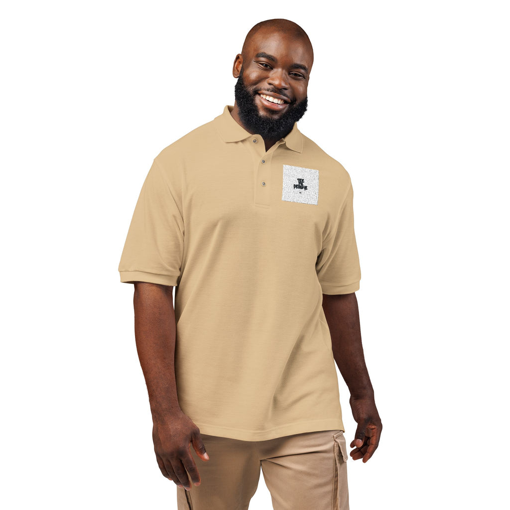 Embroidered Polo Shirt — Subtle Anchor Crest Chest Logo