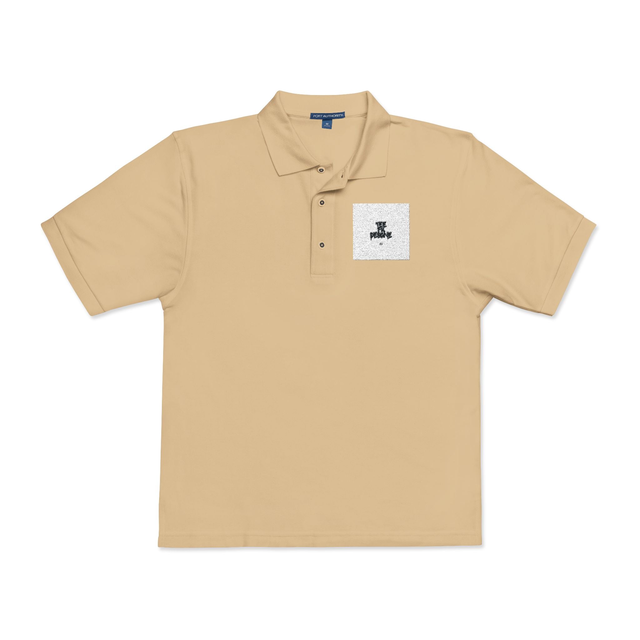 Embroidered Polo Shirt — Subtle Anchor Crest Chest Logo