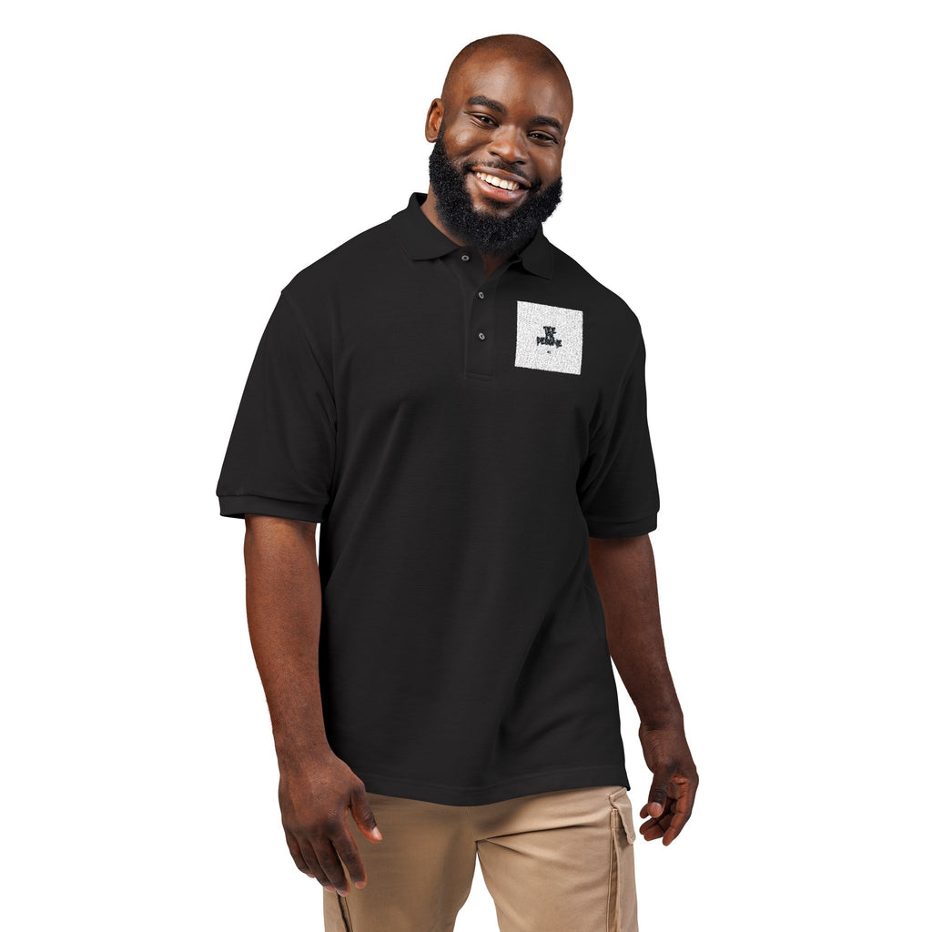 Embroidered Polo Shirt — Subtle Anchor Crest Chest Logo