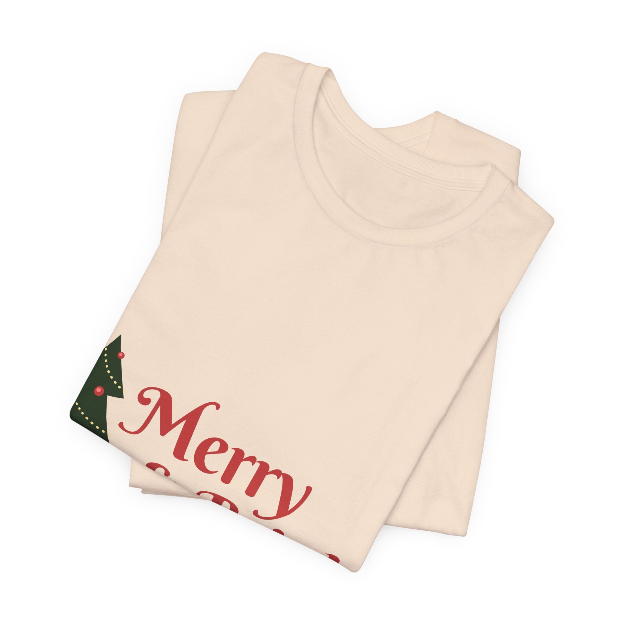 Tee de Noël joyeux et lumineux - T-shirt graphique d'arbre de vacances festif