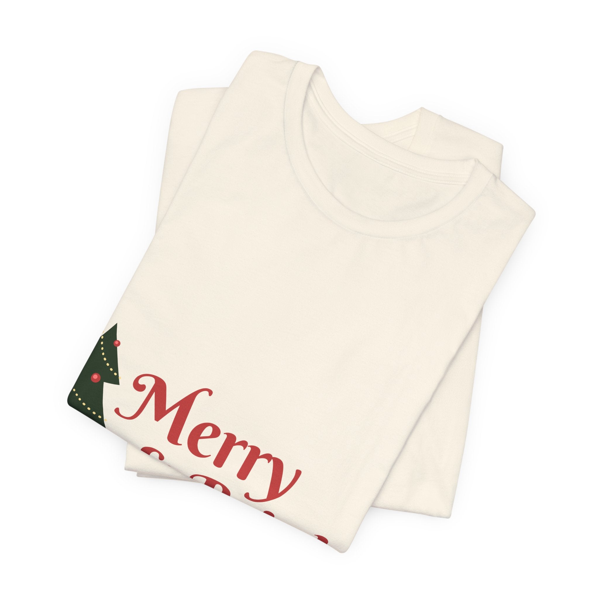 Tee de Noël joyeux et lumineux - T-shirt graphique d'arbre de vacances festif