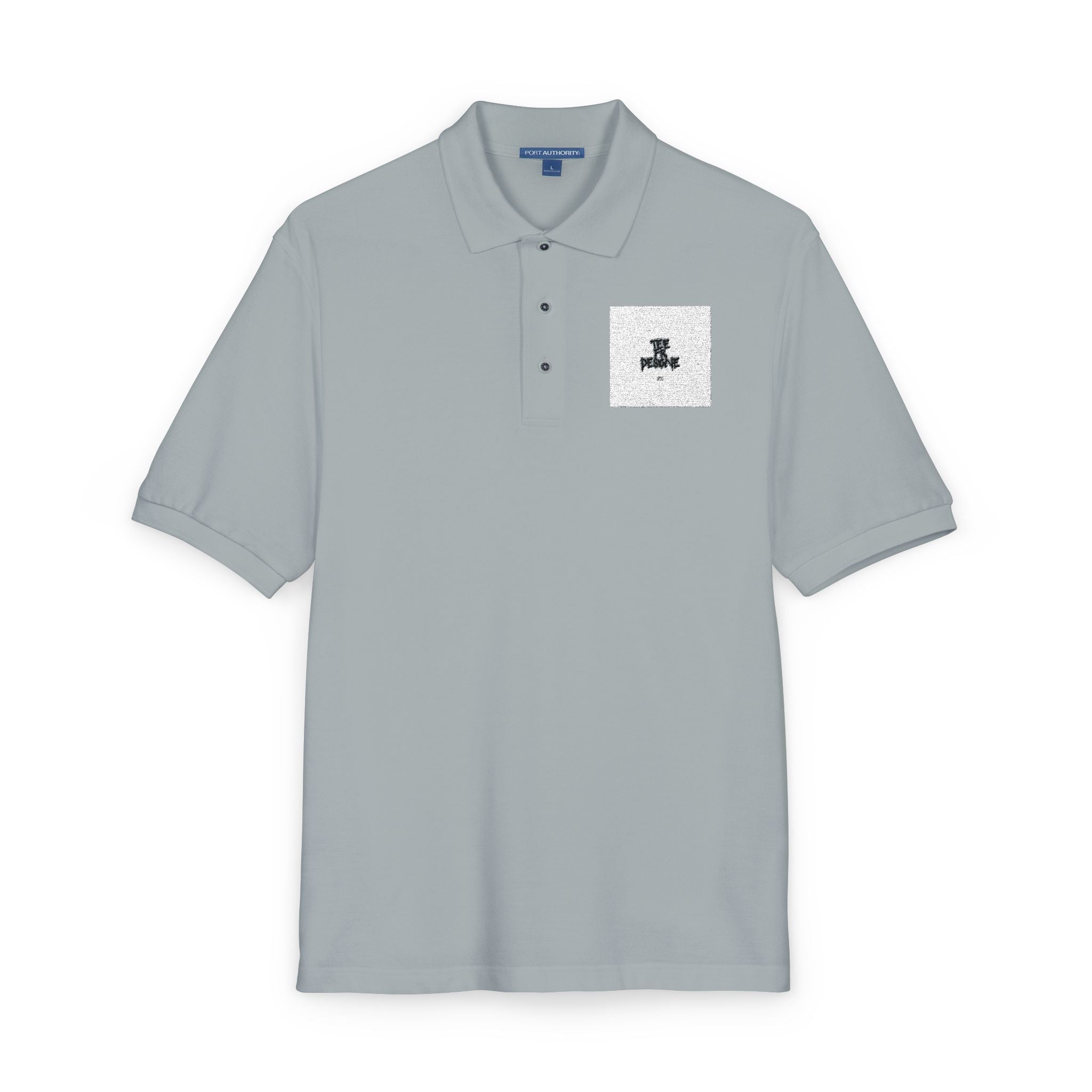 Embroidered Polo Shirt — Subtle Anchor Crest Chest Logo