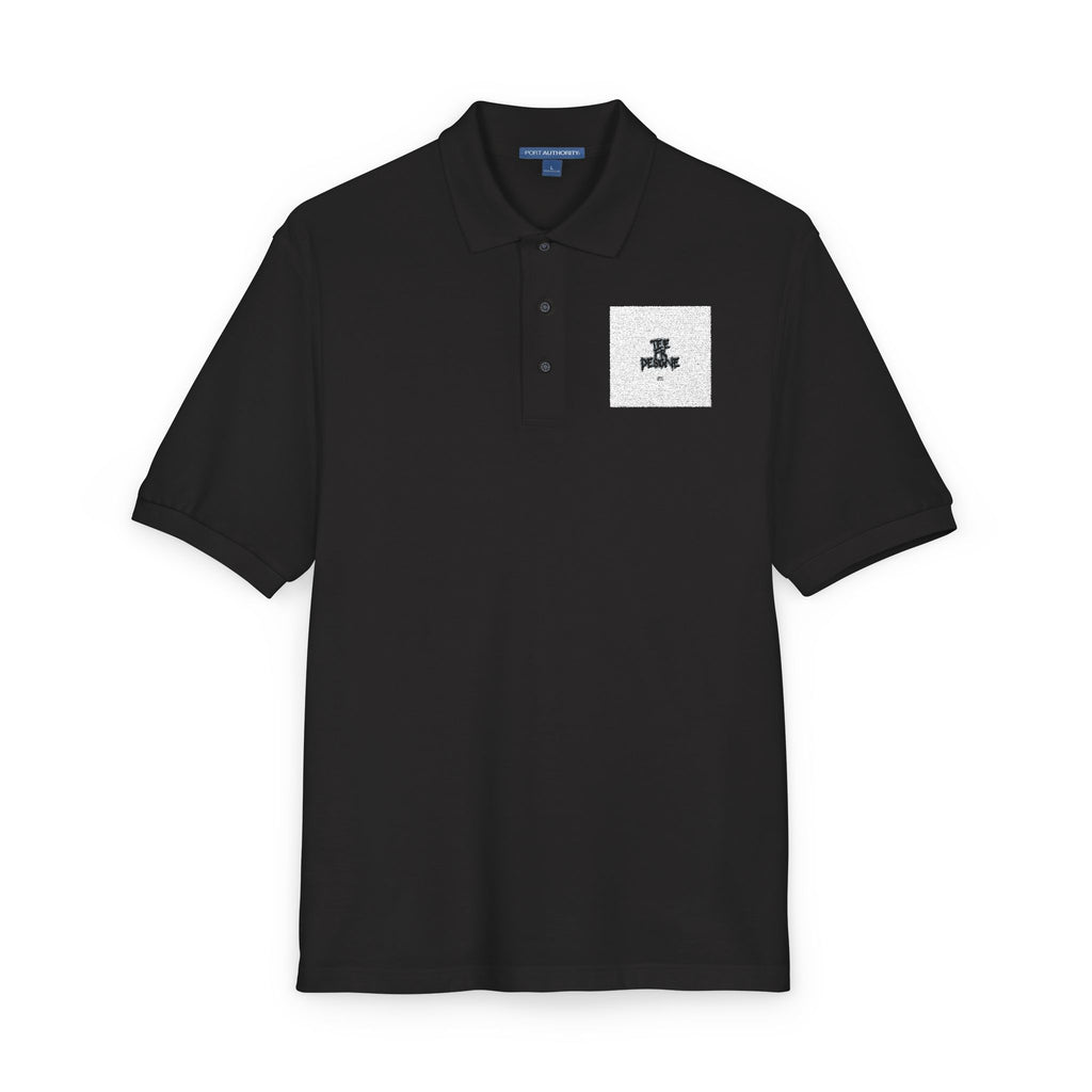 Embroidered Polo Shirt — Subtle Anchor Crest Chest Logo