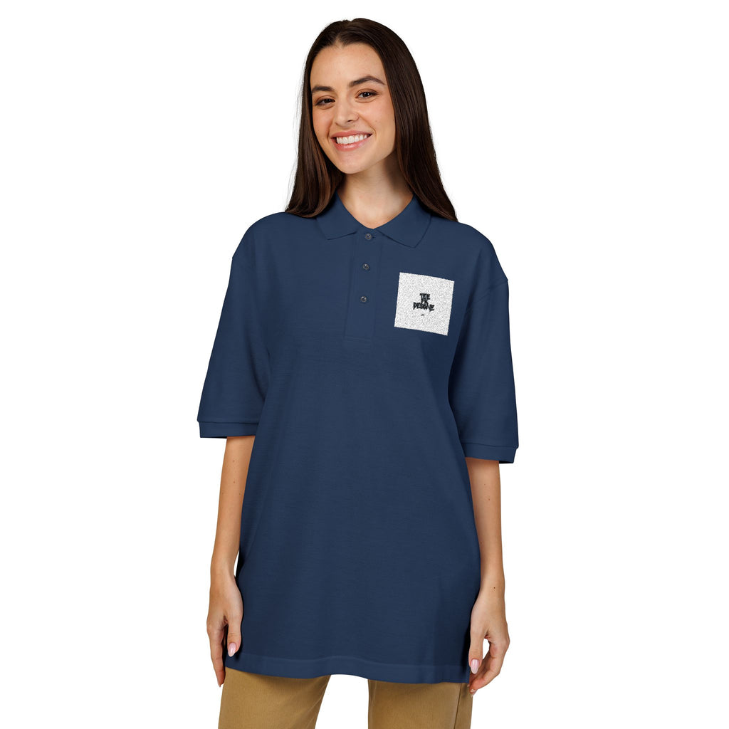 Embroidered Polo Shirt — Subtle Anchor Crest Chest Logo