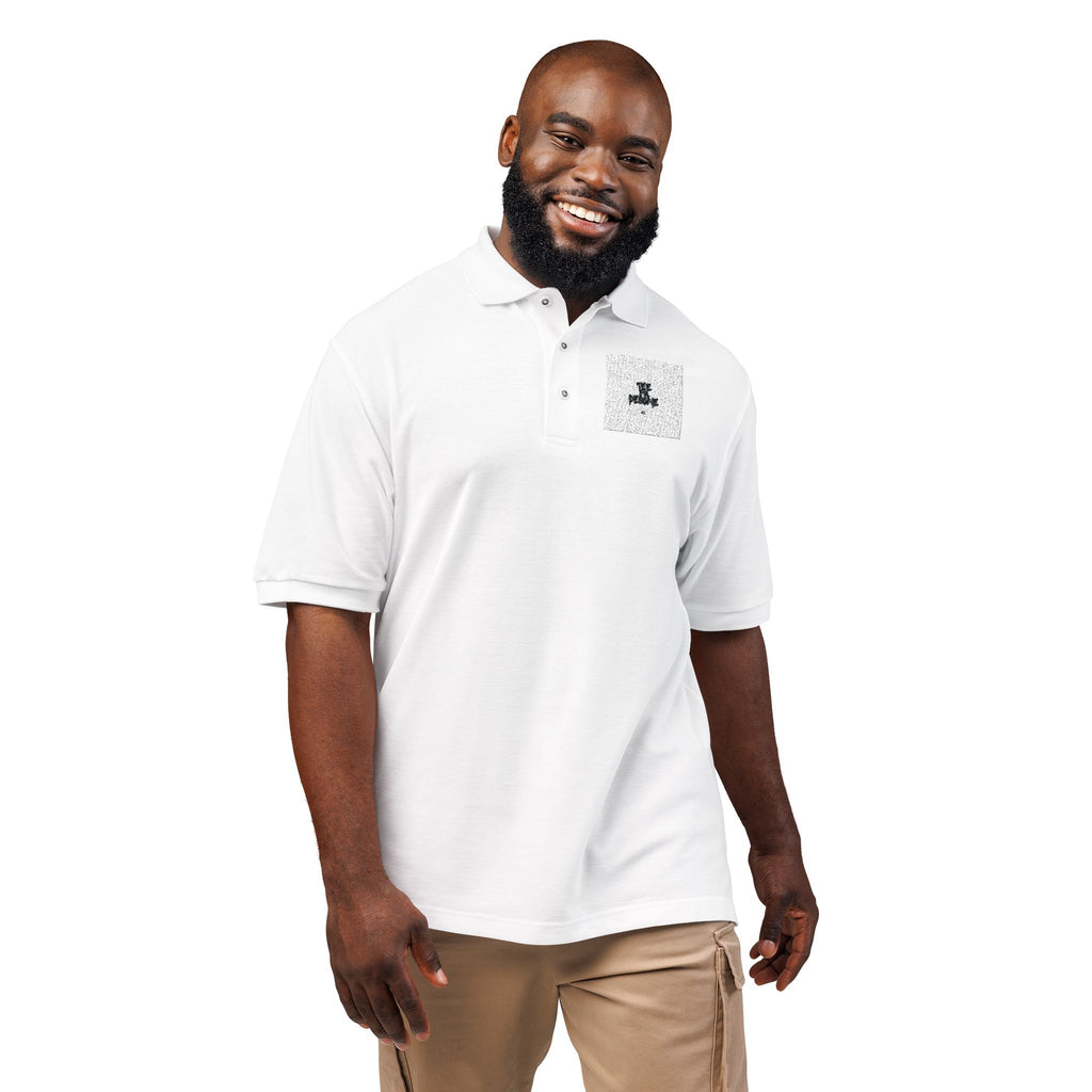 Embroidered Polo Shirt — Subtle Anchor Crest Chest Logo