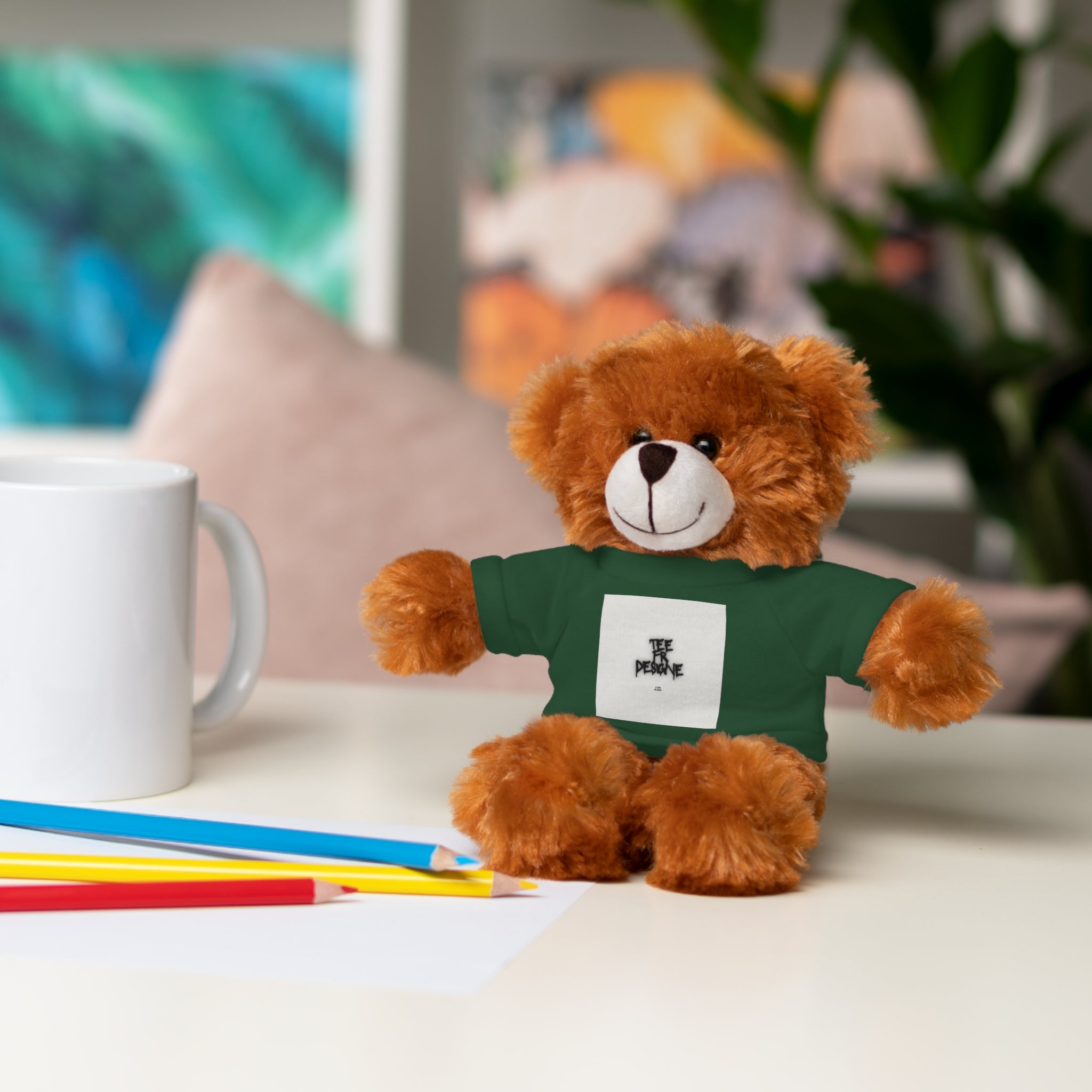 Ours en peluche avec t-shirt - Cadeau en peluche personnalisé