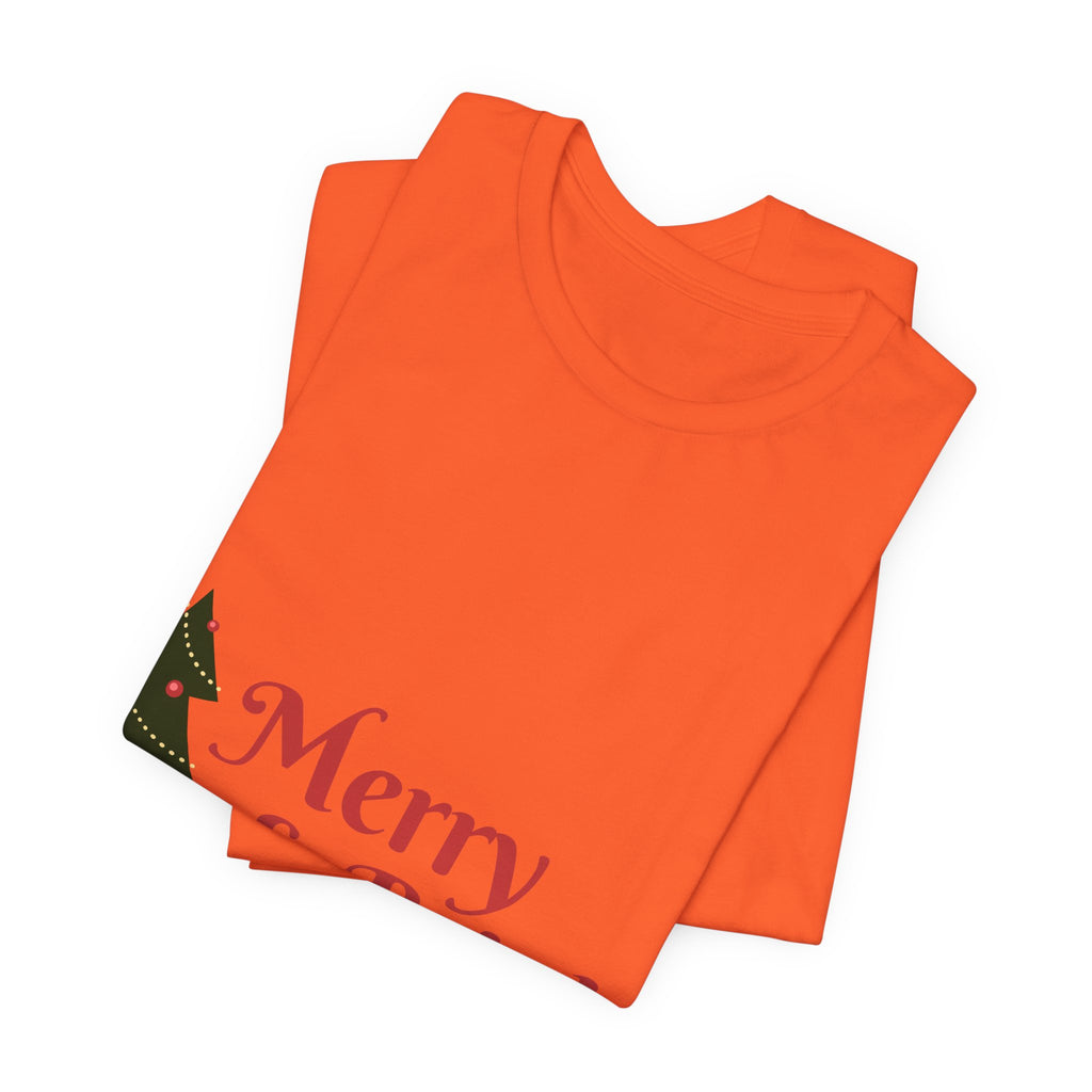 Tee de Noël joyeux et lumineux - T-shirt graphique d'arbre de vacances festif
